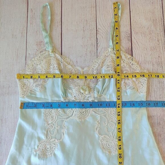 90s vintage Christian Dior lace satin babydoll chemise sz M - Picture 5 of 10